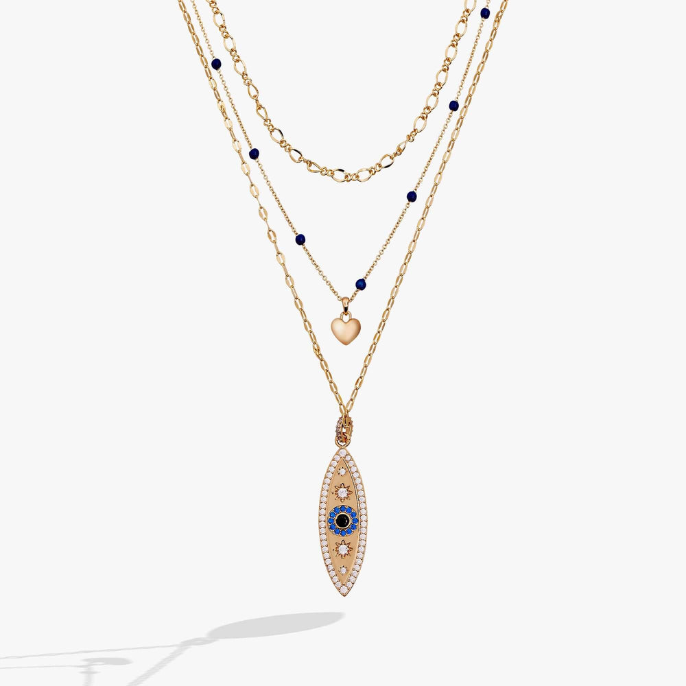 Festival Stranded™ Evil Eye Necklace, Necklaces, $ 88.00, A Moment Of Now™