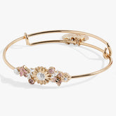 Floral Inline Bangle | Boutique In USA, Bracelets, $ 38.00, A Moment Of Now™