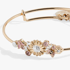 Floral Inline Bangle | Boutique In USA, Bracelets, $ 38.00, A Moment Of Now™
