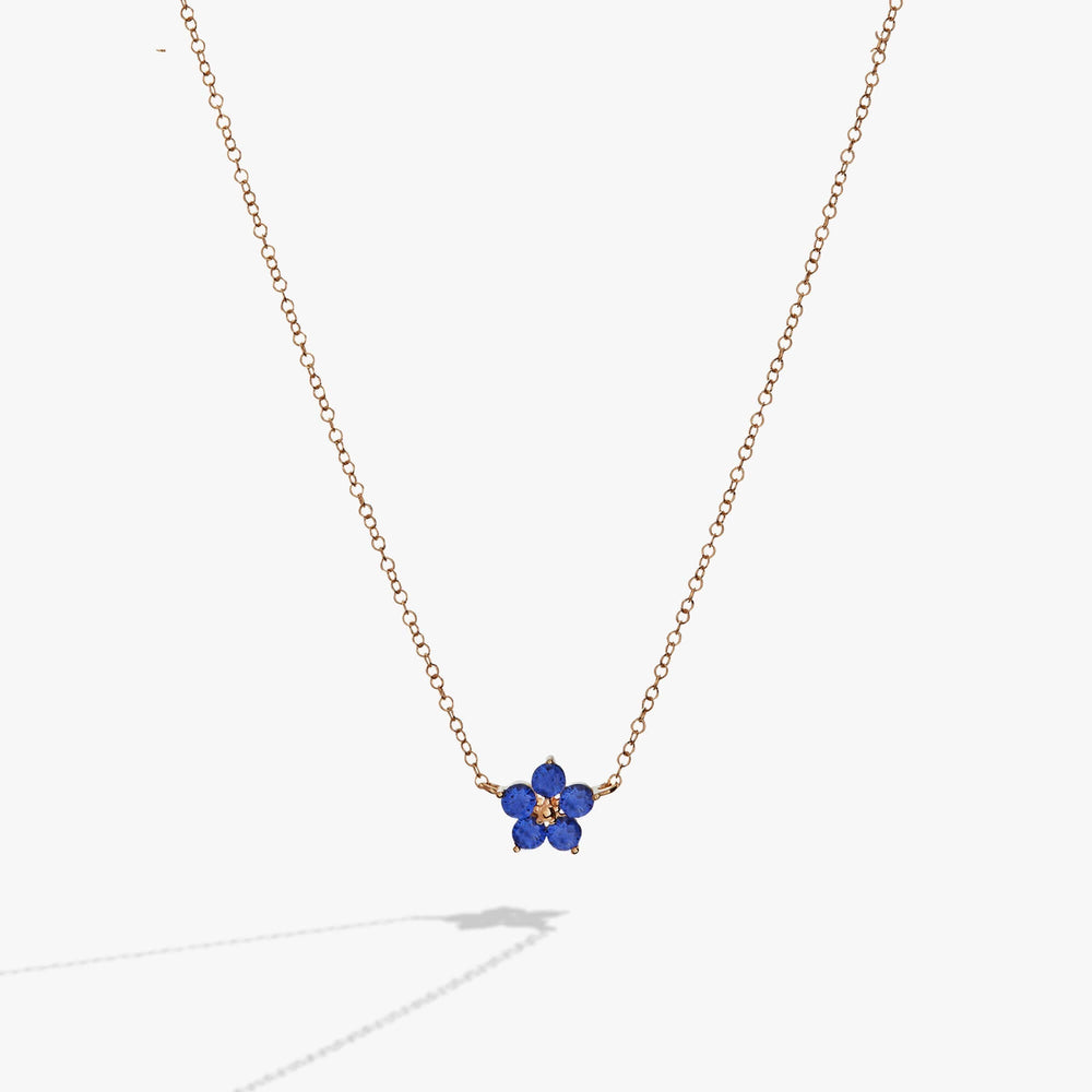 Crystal Forget-Me-Not Flower Necklace | Boutique In USA, Necklaces, $ 88.00, A Moment Of Now™