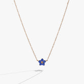 Crystal Forget-Me-Not Flower Necklace