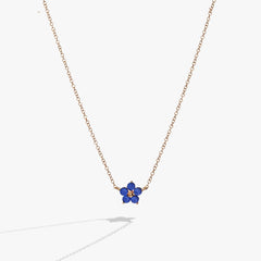 Crystal Forget-Me-Not Flower Necklace | Boutique In USA, Necklaces, $ 88.00, A Moment Of Now™