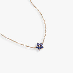 Crystal Forget-Me-Not Flower Necklace | Boutique In USA, Necklaces, $ 88.00, A Moment Of Now™