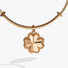 Four-Leaf Clover Charm Bangle, Bracelets, $ 28.00, A Moment Of Now™
