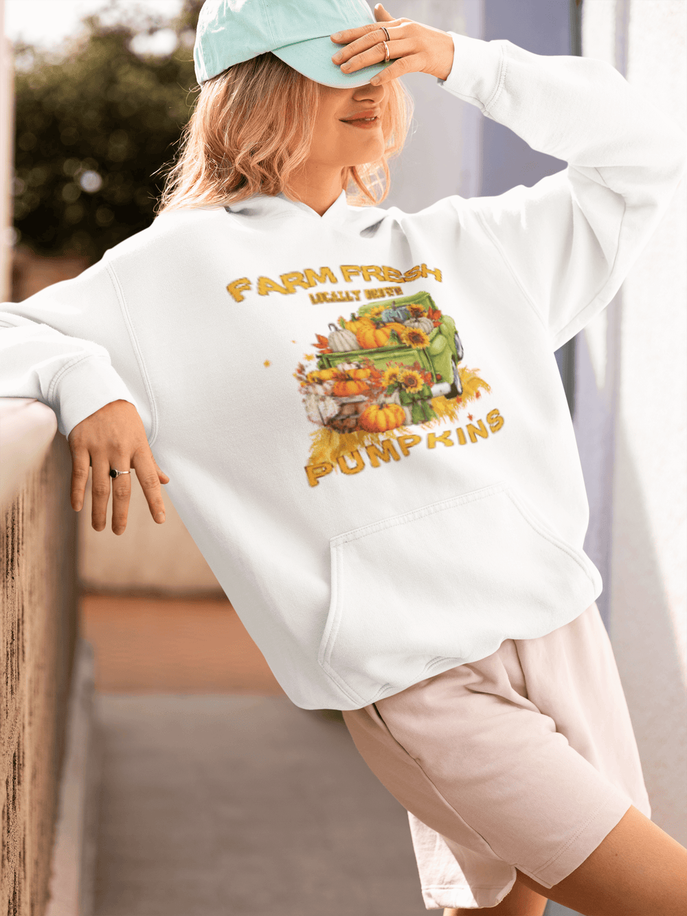 Locally Grown Pumpkins Farm Fresh Farmhouse Style Unisex Hoodie | Boutique In USA, Hoodies, $ 48.50, A Moment Of Now™