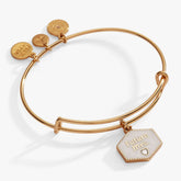 'Future Mrs.' Mother of Pearl Charm Bangle, Bracelets, $ 28.00, A Moment Of Now™