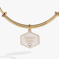 'Future Mrs.' Mother of Pearl Charm Bangle, Bracelets, $ 28.00, A Moment Of Now™