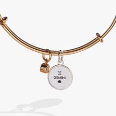 Gemini Zodiac Charm Bangle, Bracelets, $ 34.00, A Moment Of Now™