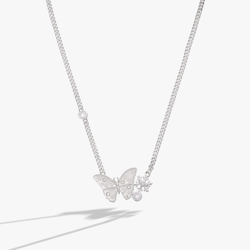Glass Butterfly Inline Necklace, Necklaces, $ 48.00, A Moment Of Now™