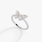 Glass Butterfly Statement Ring, Rings, $ 34.00, A Moment Of Now™