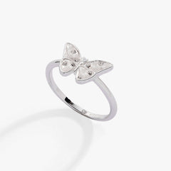 Glass Butterfly Statement Ring, Rings, $ 34.00, A Moment Of Now™