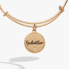 Godmother 'Loves Like A Parent, Acts Like A Friend' Charm Bangle, Bracelets, $ 24.00, A Moment Of Now™