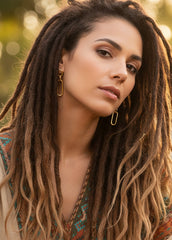 Nivelle Gold Plated Chain Dangle Earrings for Elegant Style, Earrings, $ 10.99, A Moment Of Now™