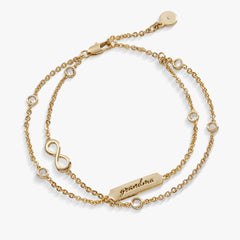 Grandma Infinity Chain Double Strand Bracelet, Bracelets, $ 38.00, A Moment Of Now™