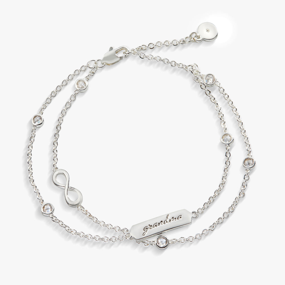 Grandma Infinity Chain Double Strand Bracelet, Bracelets, $ 38.00, A Moment Of Now™