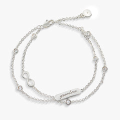 Grandma Infinity Chain Double Strand Bracelet, Bracelets, $ 38.00, A Moment Of Now™