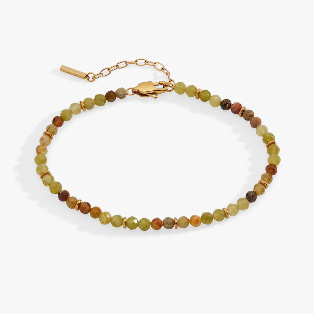 Green Ombre Semi-Precious Beaded Anklet, Anklets, $ 38.00, A Moment Of Now™