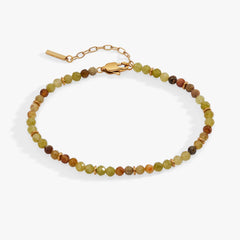 Green Ombre Semi-Precious Beaded Anklet, Anklets, $ 38.00, A Moment Of Now™
