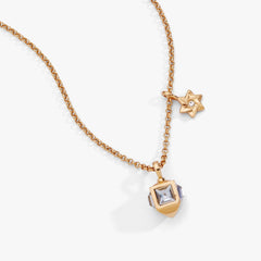 Hanukkah Star of David and Dreidel Pendant Necklace, Necklaces, $ 48.00, A Moment Of Now™