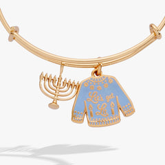 Hanukkah 'Let's Get Lit' Ugly Sweater & Menorah Bangle, Bracelets, $ 34.00, A Moment Of Now™