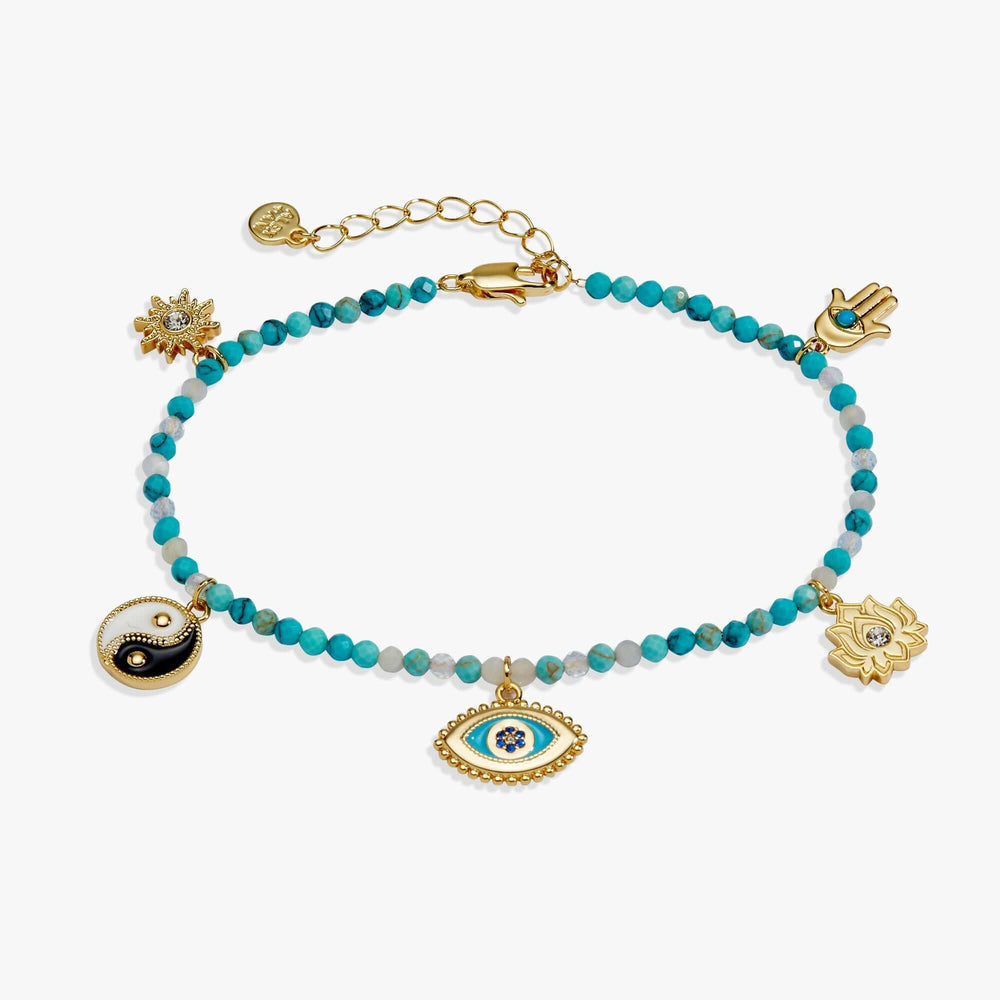 Healing Stone Charm Anklet, Anklets, $ 48.00, A Moment Of Now™