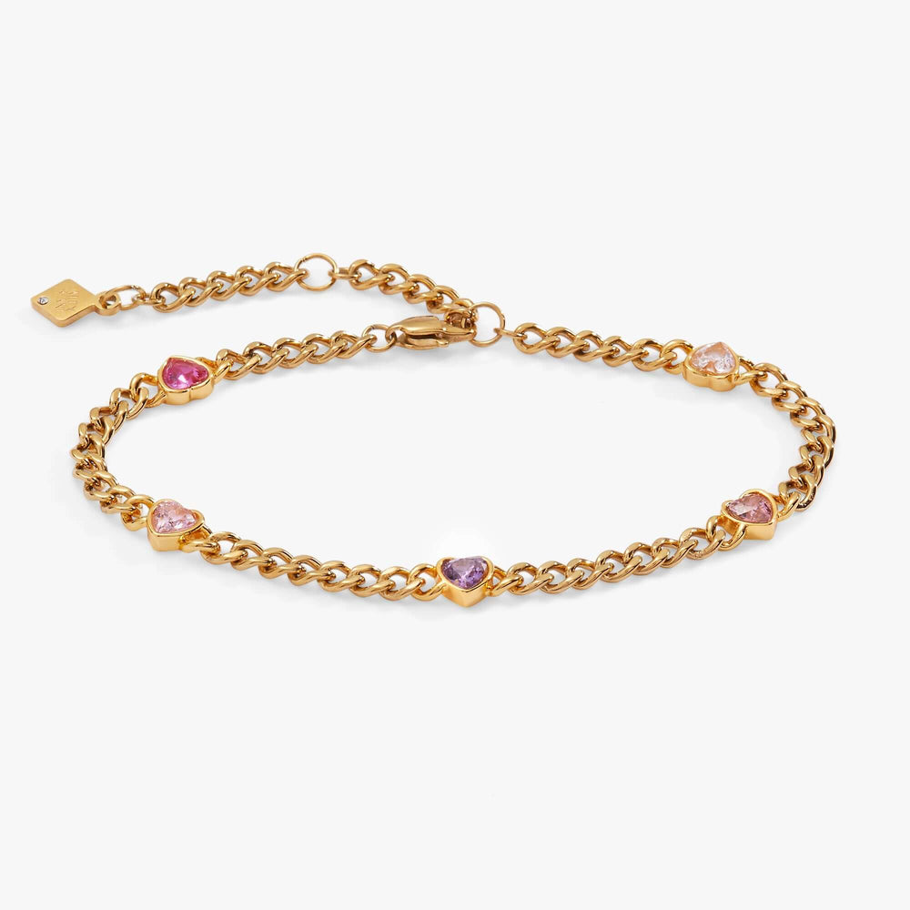 Heart Curb Chain Bracelet | Boutique In USA, Bracelets, $ 48.00, A Moment Of Now™