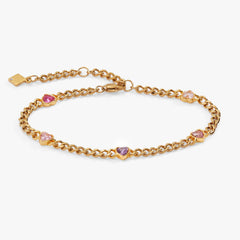 Heart Curb Chain Bracelet | Boutique In USA, Bracelets, $ 48.00, A Moment Of Now™