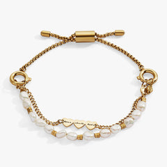 'Home Is Where The Heart Is' Pearl Stranded™ Bracelet Set, Bracelets, $ 58.00, A Moment Of Now™