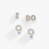 Bridal “I Do” Stud Earring Set of 2 | Boutique In USA, Earrings, $ 44.00, A Moment Of Now™