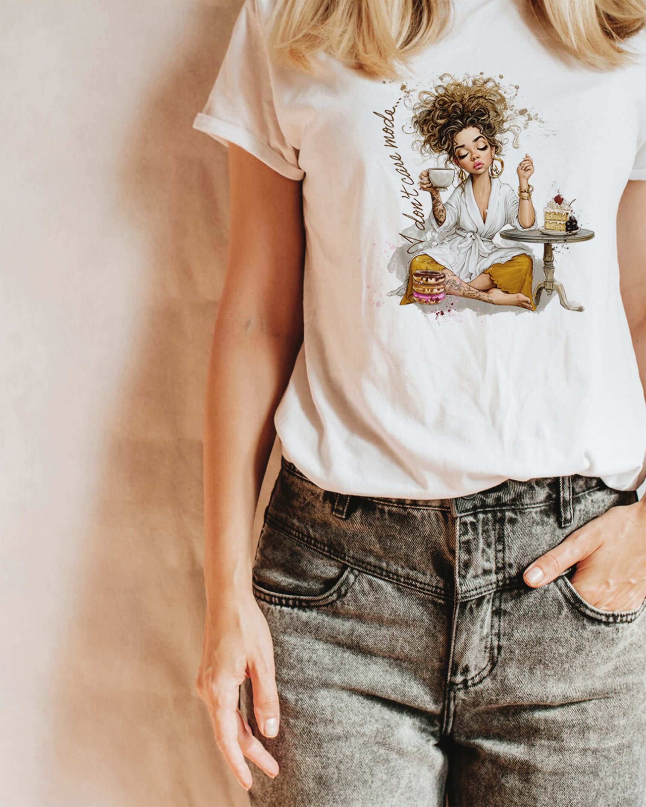 I Don't Care Mode Graphic Tee | We Do Not Care Club, T-shirts, $ 24.00, A Moment Of Now™