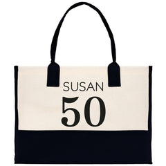 Custom Limited Edition Birthday 1973 Cotton Canvas Tote Bag 50th Birthday Gift For Women Personalized 50th Birthday Celebration Party Gift