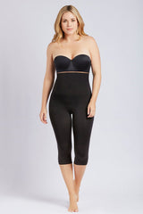 Black High Waist Capri Length Shapewear