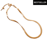 Liquid Herringbone Chain Necklace | Boutique In USA, Necklaces, $ 47.50, A Moment Of Now™