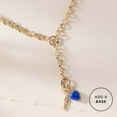 Lapis Gemstone Heart Interchangeable Charm | Boutique In USA, Charms & Pendants, $ 14.00, A Moment Of Now™