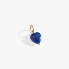 Lapis Gemstone Heart Interchangeable Charm | Boutique In USA, Charms & Pendants, $ 14.00, A Moment Of Now™