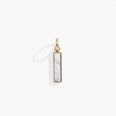 Mother of Pearl Gemstone Interchangeable Bar Charm, Charms & Pendants, $ 14.90, A Moment Of Now™