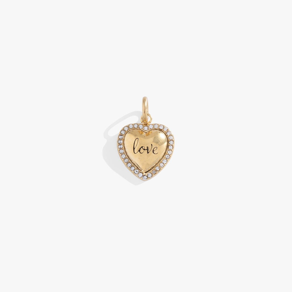 Love Pave Heart Interchangeable Charm, Charms & Pendants, $ 18.00, A Moment Of Now™