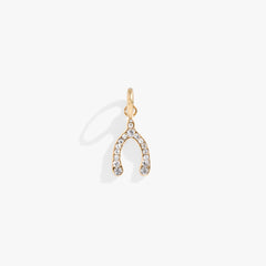 Pave Wishbone Interchangeable Charm, Charms & Pendants, $ 18.00, A Moment Of Now™