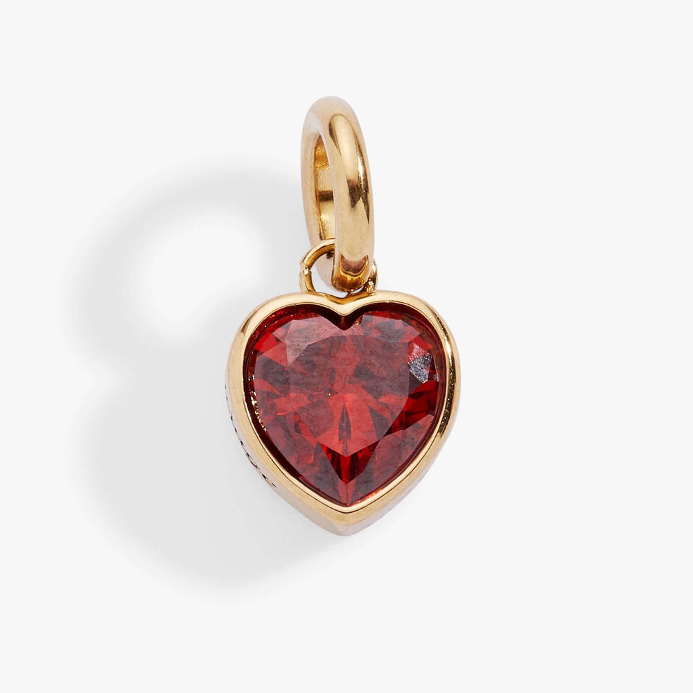 January 'Courage' Heart Birthstone Charm, Charms & Pendants, $ 16.00, A Moment Of Now™