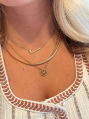 Initial J Precious Elongated Necklace | Boutique In USA, Necklaces, $ 39.90, A Moment Of Now™
