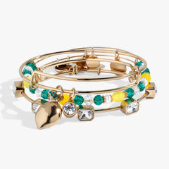 Lemon Charm Bangle Set of 3, Bracelets, $ 38.90, A Moment Of Now™