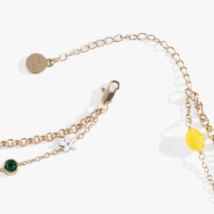 Double-Layer Lemon Necklace, Necklaces, $ 28.90, A Moment Of Now™