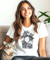 Cat Lady T-Shirt | Less People, More Cats Design, T-shirts, $ 23.00, A Moment Of Now™