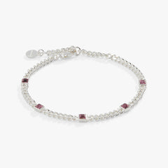 June Birthstone Light Amethyst Curb Chain Bracelet | Boutique In USA, Bracelets, $ 28.00, A Moment Of Now™