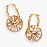 Love and Luck Wheel Hoop Earrings, Earrings, $ 38.00, A Moment Of Now™