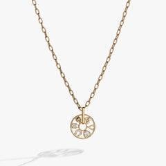 Love and Luck Wheel Charm Necklace, Necklaces, $ 48.00, A Moment Of Now™