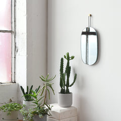 Lure Single Soft-Oval Wall Mirror | Handmade in USA - Misewell, Mirrors, $ 149.00, A Moment Of Now™