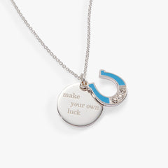 “Make Your Own Luck” Duo Charm Pendant Necklace, Necklaces, $ 29.90, A Moment Of Now™