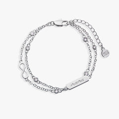 Mama Infinity Chain Double Strand Bracelet, Bracelets, $ 38.00, A Moment Of Now™