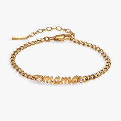 Mama Curb Chain Bracelet, Bracelets, $ 38.00, A Moment Of Now™